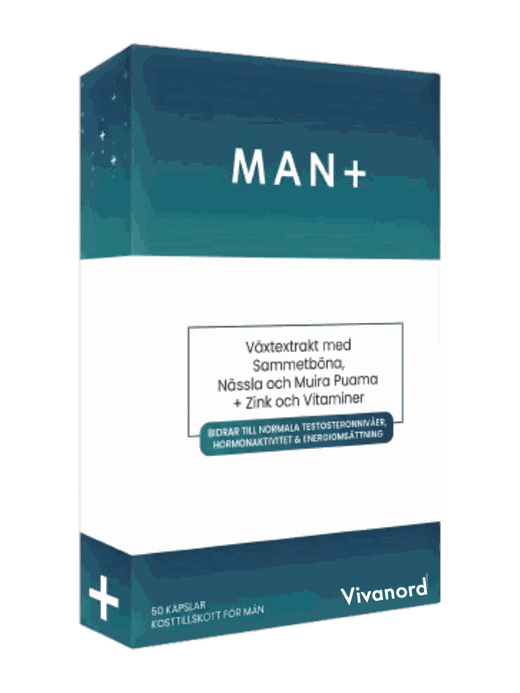 Man+ från Medvital — produktförpackning
